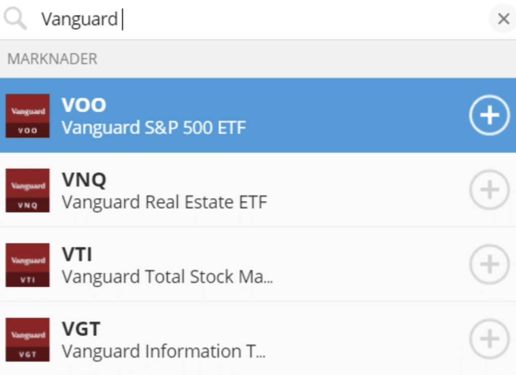 Köp Vanguard ETF