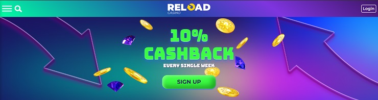 Reload cashback bonus