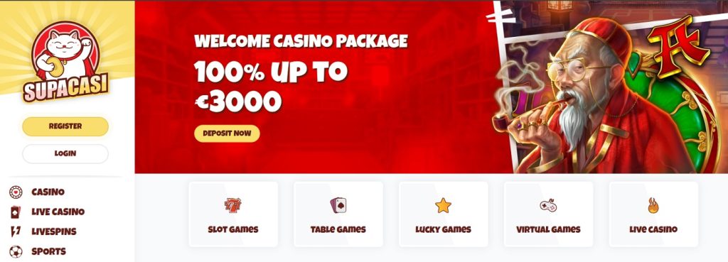 SupaCasi - Online casino utan svensk licens med 10,000+ slots